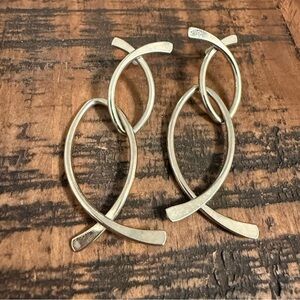 Silver Christian fish Earrings